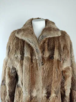 Vintage Damen Pelzmantel - L / 40 - Bild 4