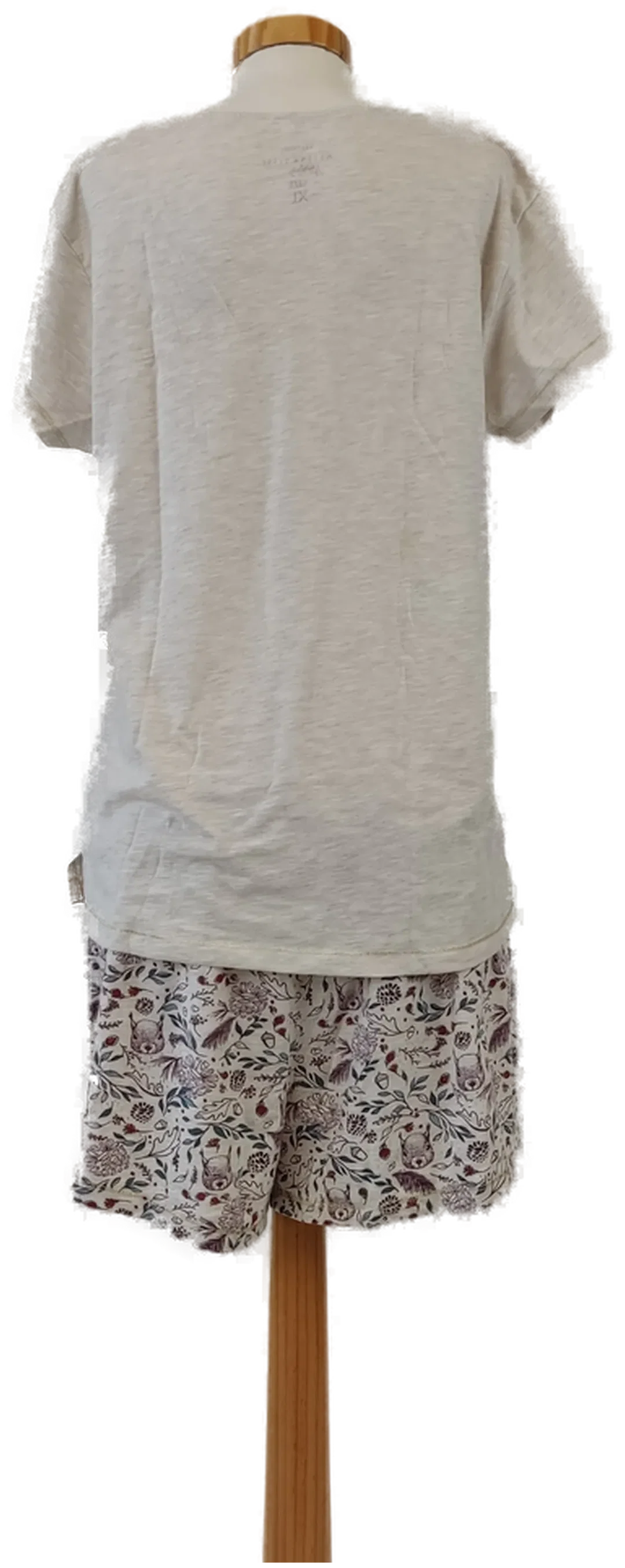 Damenpyjama -Eichhörnchen, mehrfarbig - Gr. XL/42 – Bild 3