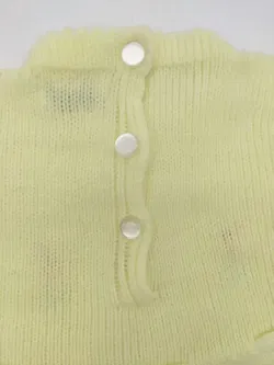 Vintage Angel - Baby Strickkleid mit Stickerei, zitronengelb - Bild 4