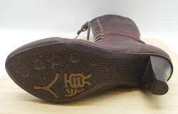 Jump for the people Schnürstiefel, Leder, Gr. 38, braun - neu besohlt  – Vorschau 5