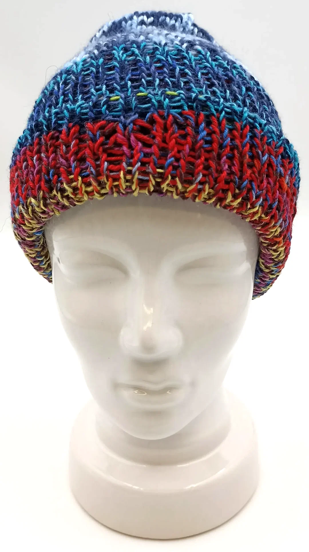 Handgestrickte Wendemütze – Bild 2