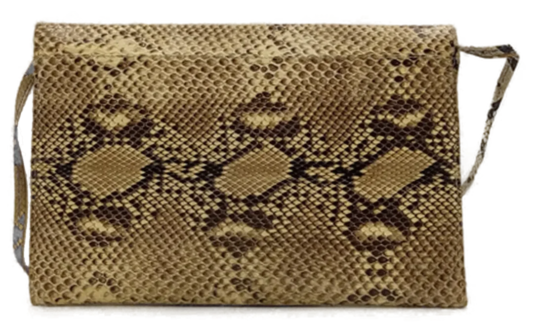 Schlangenoptik Damen Vintagetasche und Brieftasche  – Bild 2