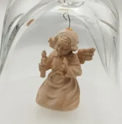 Lepi Kristallglocke mit Schutzengel - Handarbeit - Bild 3