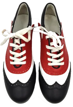 Walter Genuin Damengolfschuhe schwarz/weiß/rot Gr. 37 – Vorschau 4