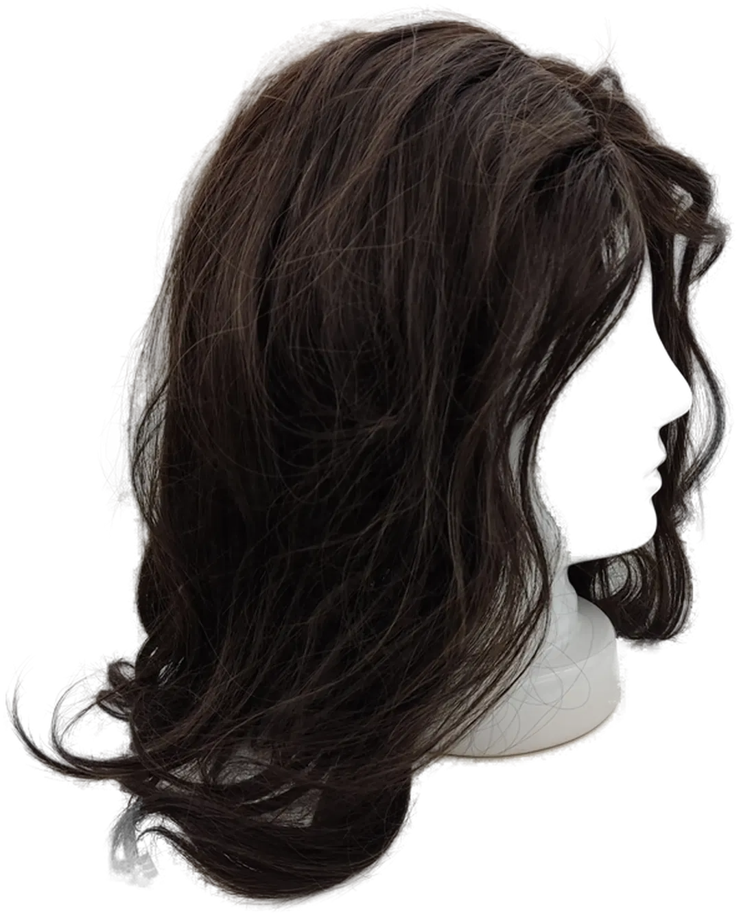 Echthaar Perücke Braun - Bild 2
