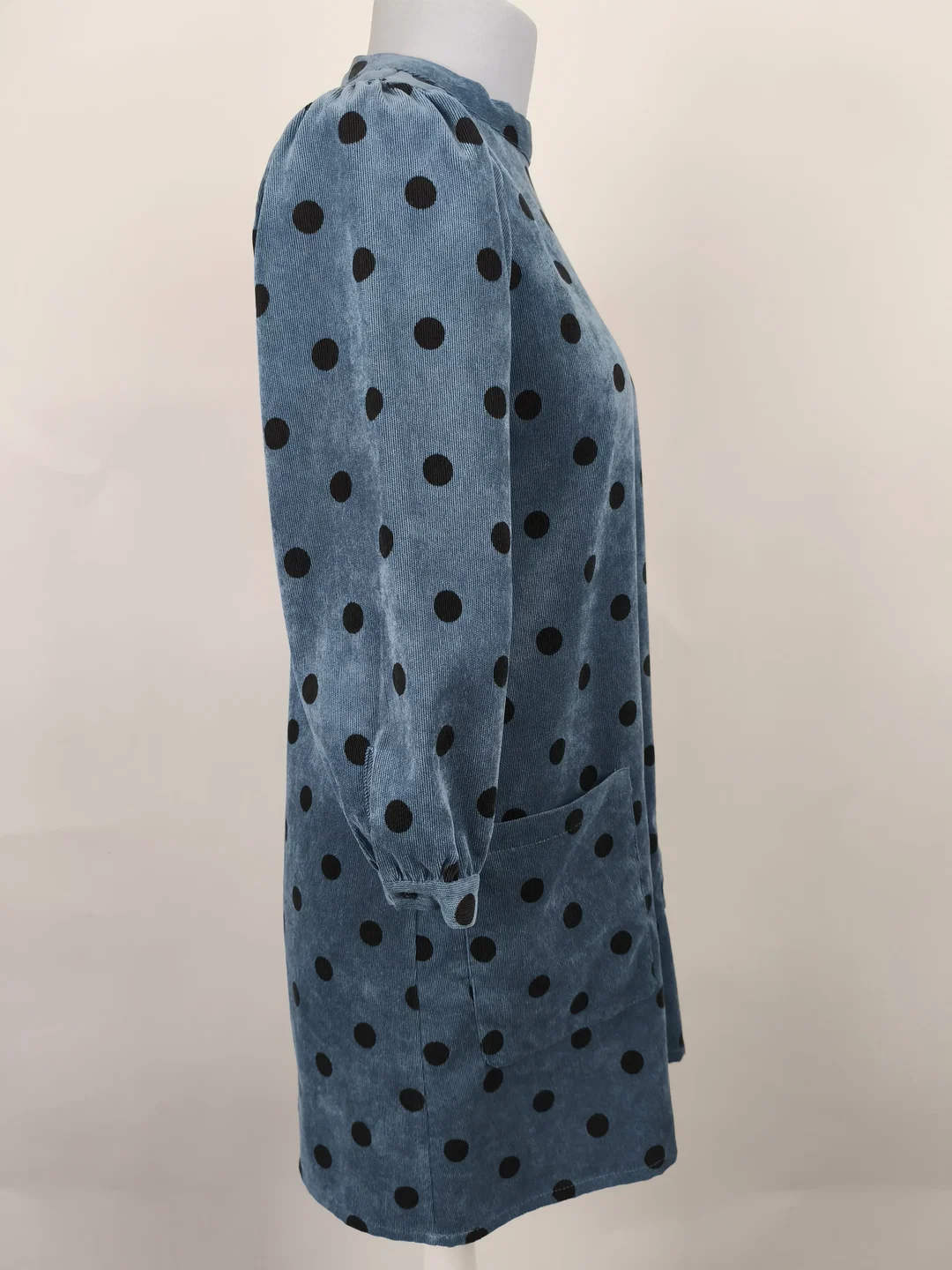 ZARA, Kleid Samt, Gr. S – Bild 3