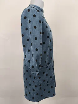 ZARA, Kleid Samt, Gr. S - Bild 3