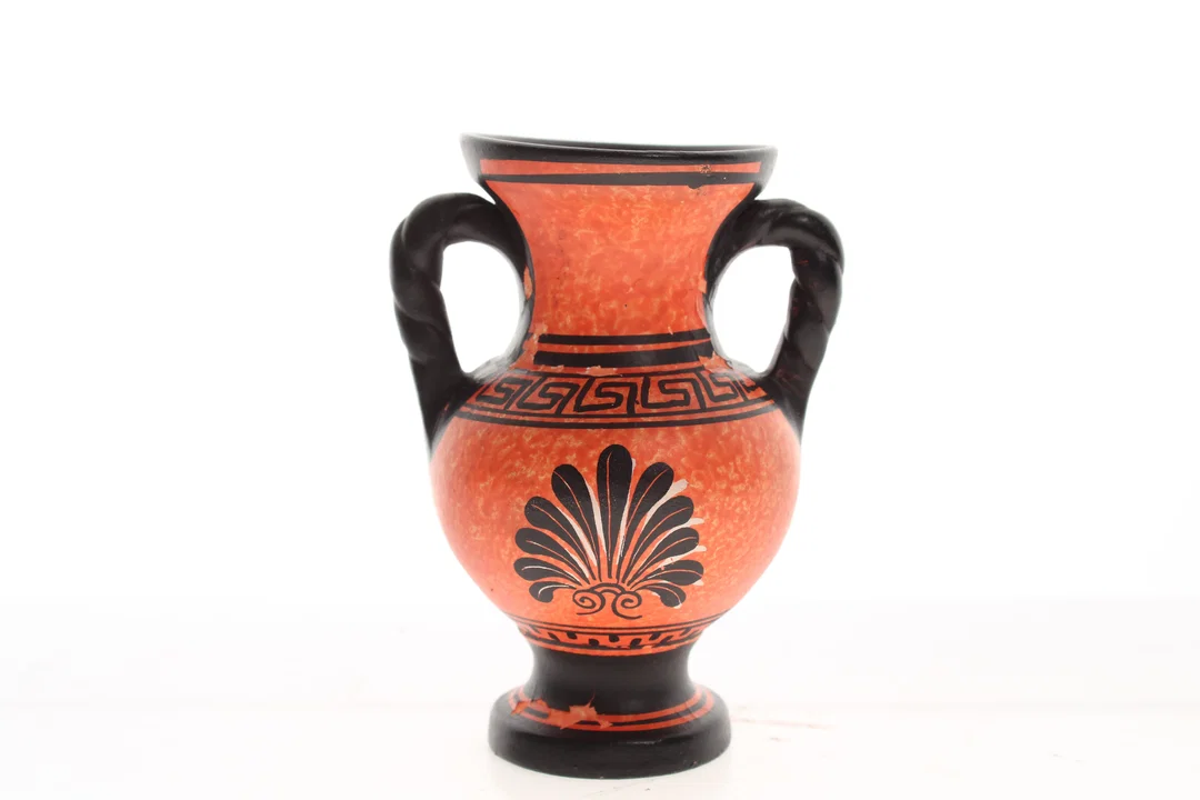 Dekorative Amphoren-Vase im antiken griechischen Stil – Handbemalt – ADIS, Made in Greece, ca. 12 cm – Bild 2