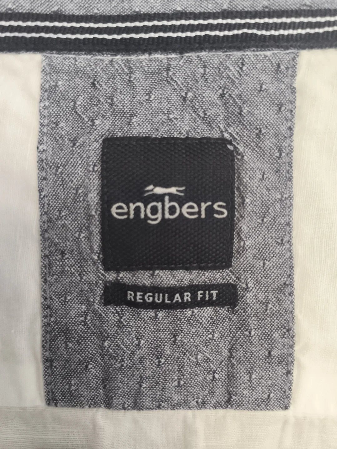 engbers, Herrenshirt, Gr. L, 41/42, Leinen – Bild 3