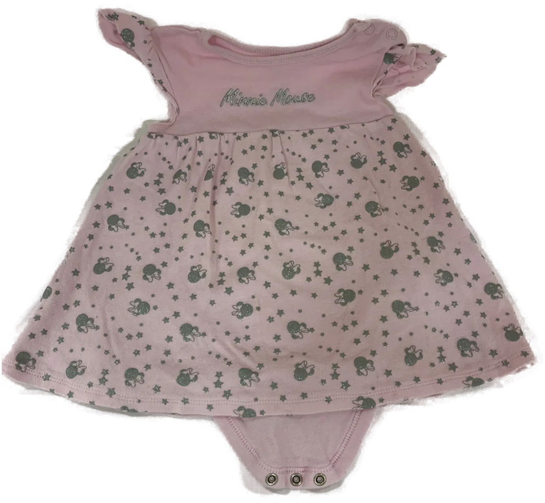 DISNEY Babykleid mit Body Gr. 80 rosa – Bild 1