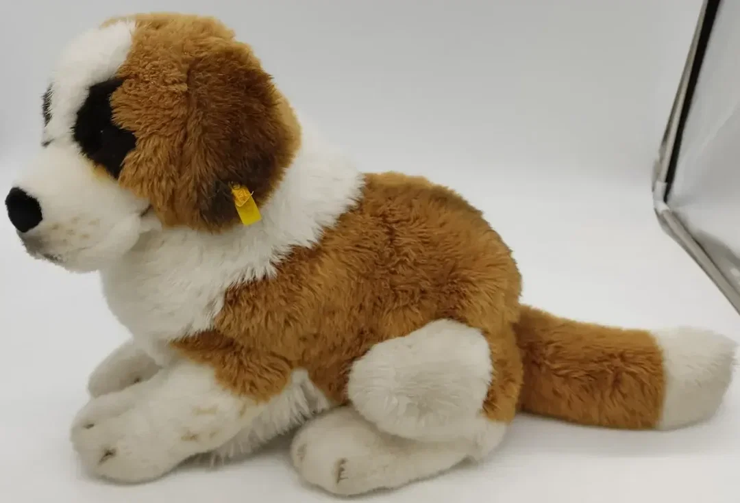 Steiff Nr.078235 Stofftier Bernhardiner Hund Länge ca 66cm Höhe ca 43cm – Bild 4