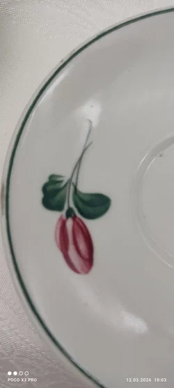 Lilien Porzellan Mocca-Untersetzer 6er | Sammlerstück - Bild 5