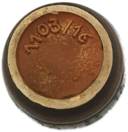 Vase vintage, braun/blau, Midcentury - Bild 3