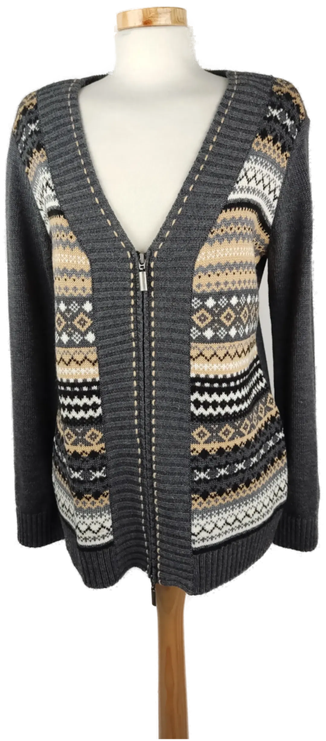 Bonita Damen-Weste grau gemustert - M/38 - Bild 4