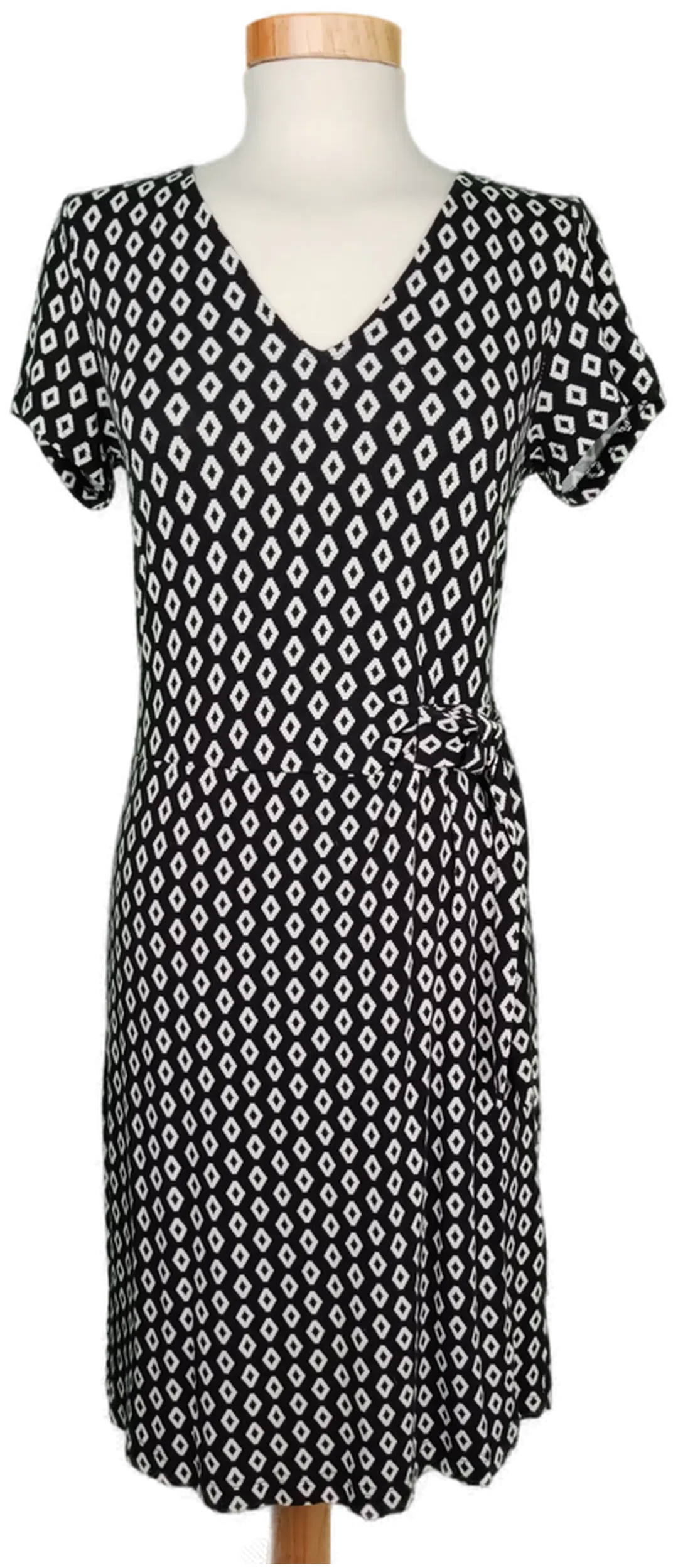 Tom Tailor Damen Kleid weiẞ/schwarz gemustert - S/36 - Bild 4