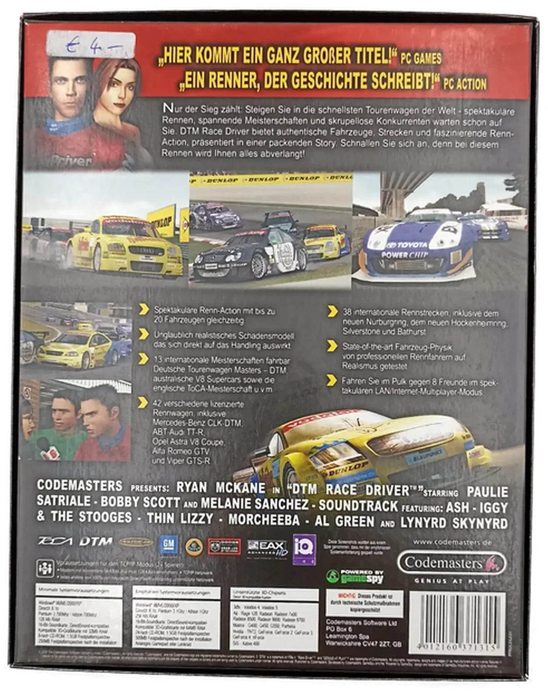 PC CD-ROM DTM Race Driver  – Bild 2