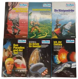 Bücher Moewig Perry Rhodan Planeten Romane Konvolut 6 Bände 319, 320, 321, 322, 326, 327 - Bild 2