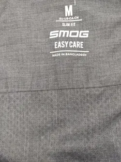 SMOG Herrenhemd grau - M (Slim fit) - Bild 4