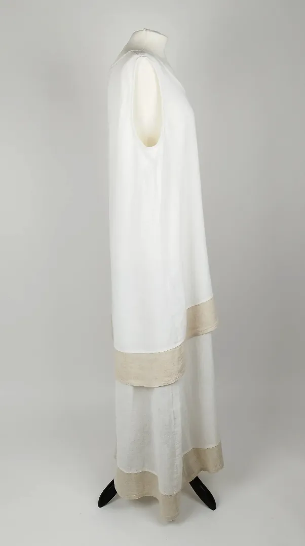 DS Maxikleid - Größe XL, 60% Leinen 40% Baumwolle – Bild 2