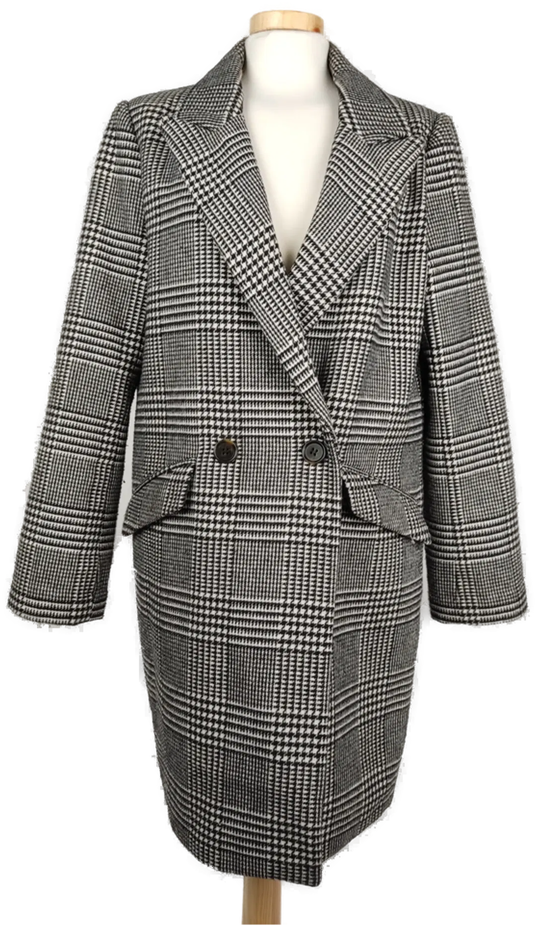 Pull & Bear Damen Mantel kariert - S/36 - Bild 1