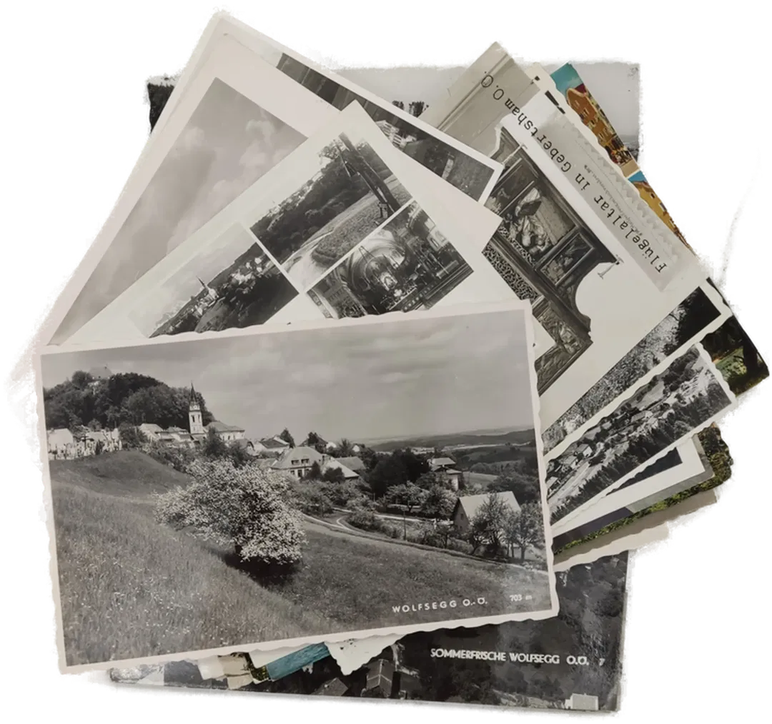 Konvolut alte Ansichtskarten aus Oberösterreich 38 Stück gelaufen - Bild 2