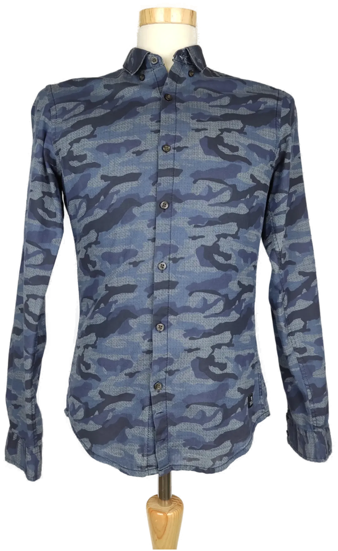 Tom Tailor Herrenhemd blau camouflage - S/ 46 - Bild 4