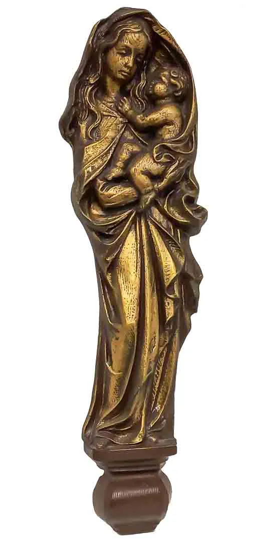 Madonna mit Kind – Edle Wandrelief-Figur (40,5 cm) – Bild 1
