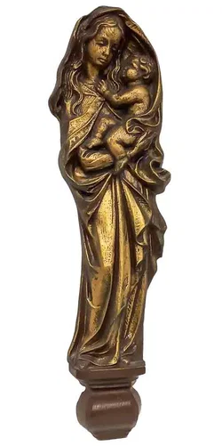 Madonna mit Kind – Edle Wandrelief-Figur (40,5 cm)