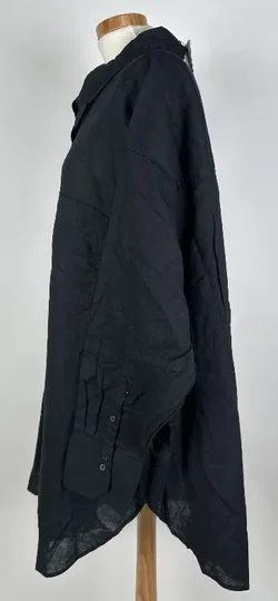 H&M / Linen Blend - Damen Longbluse - Gr. XXL - Bild 2