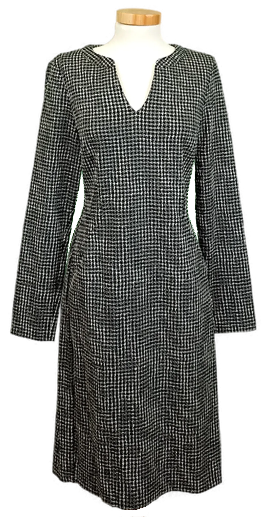 Fox’s Damen Midikleid schwarz/weiß gemustert Gr. 38 - Bild 1