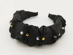 Seidiger Haarreif mit Gold-Silbernen Details  - Bild 3