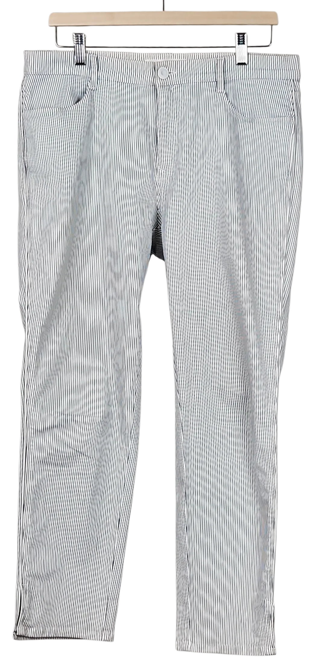 Brax Feel Good Damen Hose, weiß/blau- Gr. D 42 – Bild 1