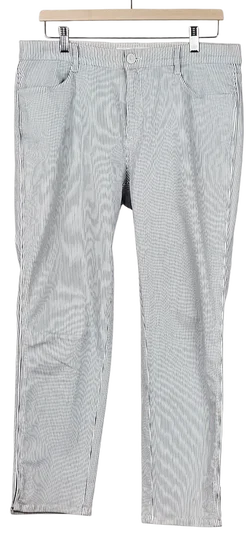 Brax Feel Good Damen Hose, weiß/blau- Gr. D 42