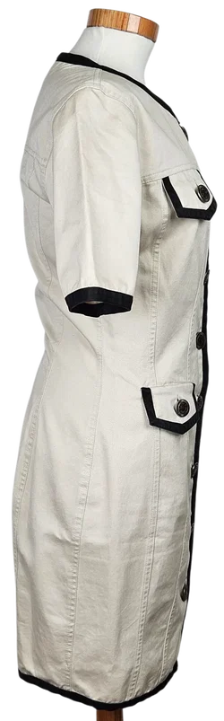 MOSCHINO Jeans Damen Kleid, beige - Gr. M - Bild 3