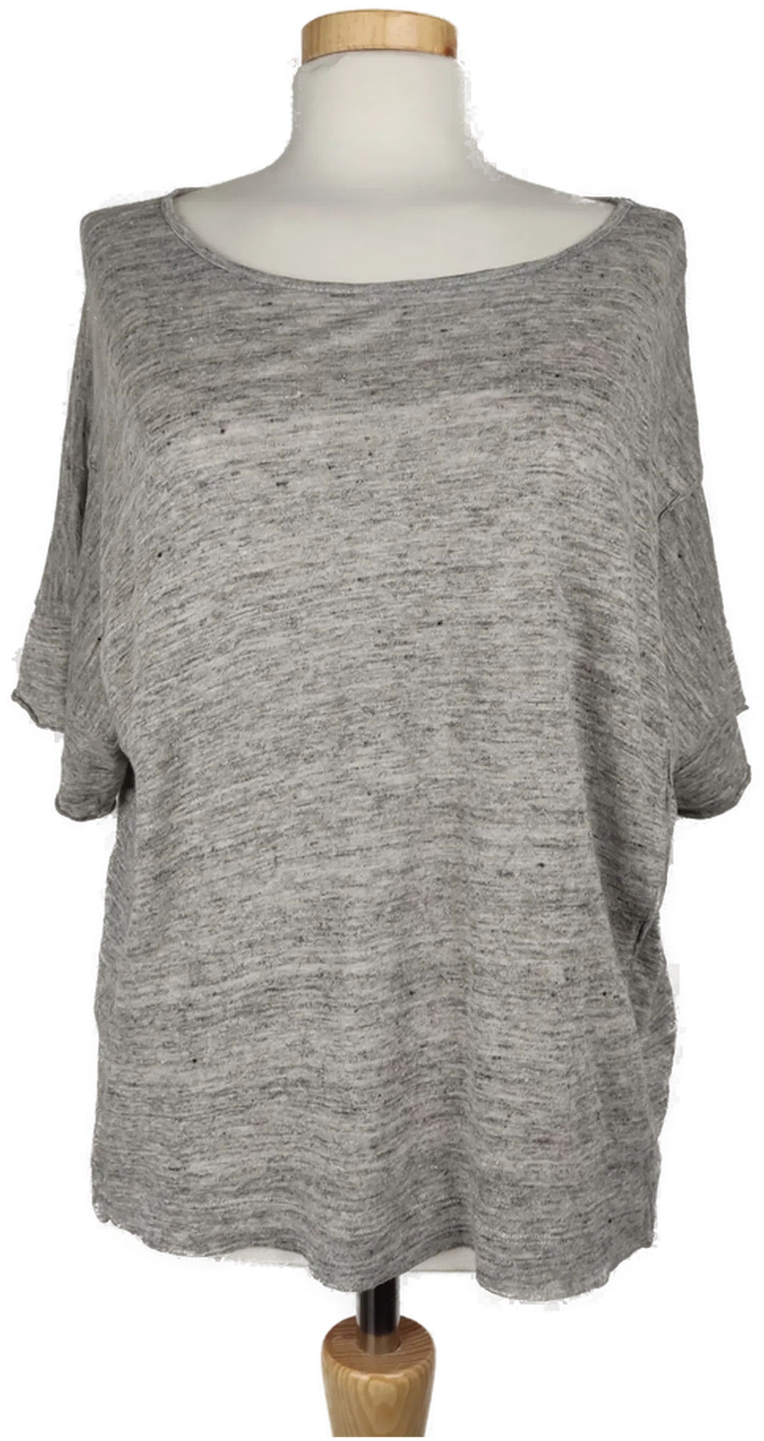 Mango Damen T-Shirt grau meliert - S/36 - Bild 4