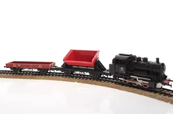 Märklin H0 Set-S – Güterzug mit Dampflok, Güterwagen, Gleisoval & Transformator | Vintage-Modellbahn-Set - Bild 4