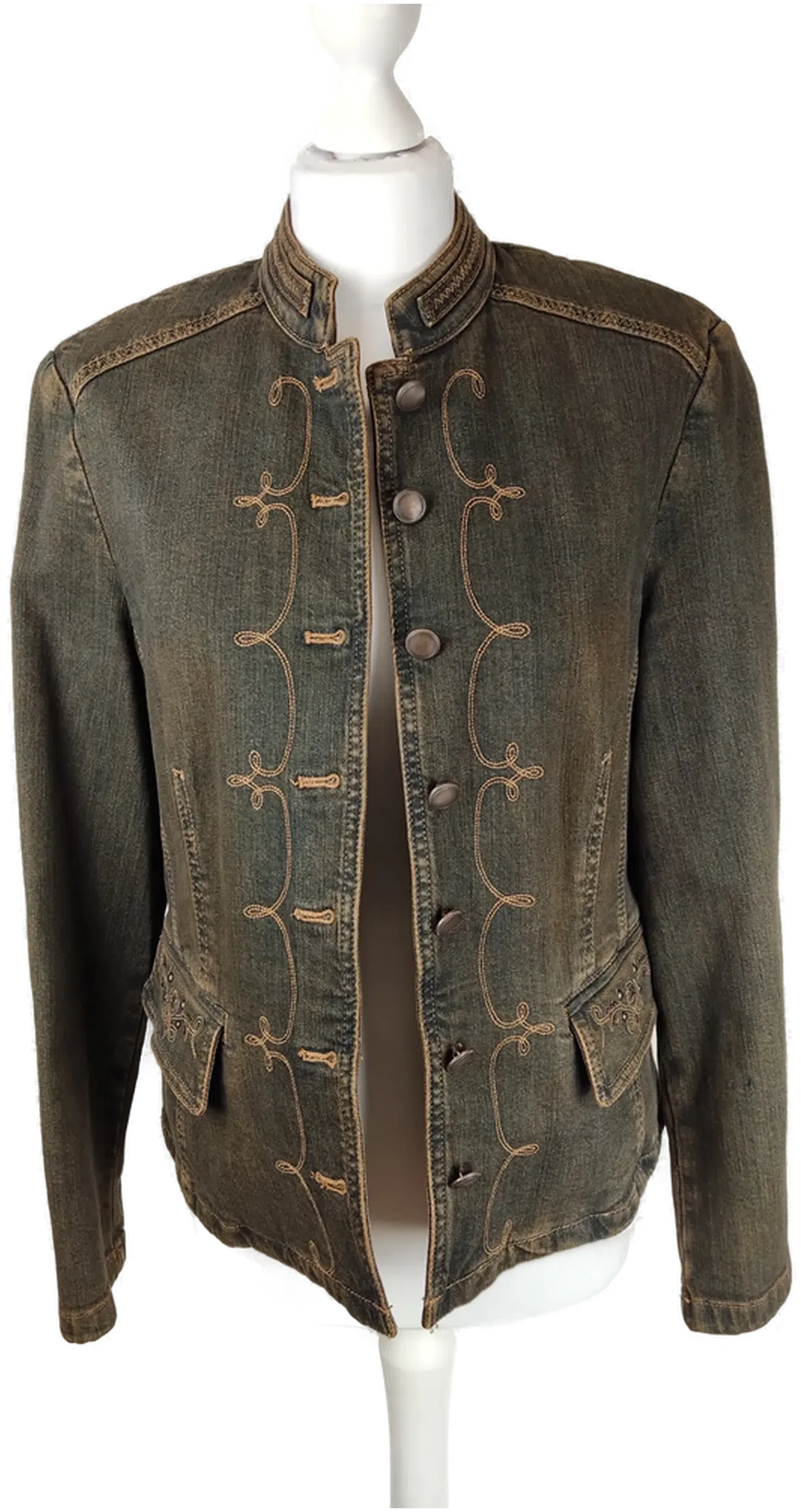 Damen Jeansjacke Gerry Weber Bestickt Gr.38 | Liebevoll Bestickt - Bild 1