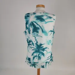 Sommertop Damen blau-türkis bedruckt-  Gr. XL - Bild 3