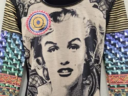 DESIGUAL Damen Langarmshirt, gemustert  Gr. S – Vorschau 3