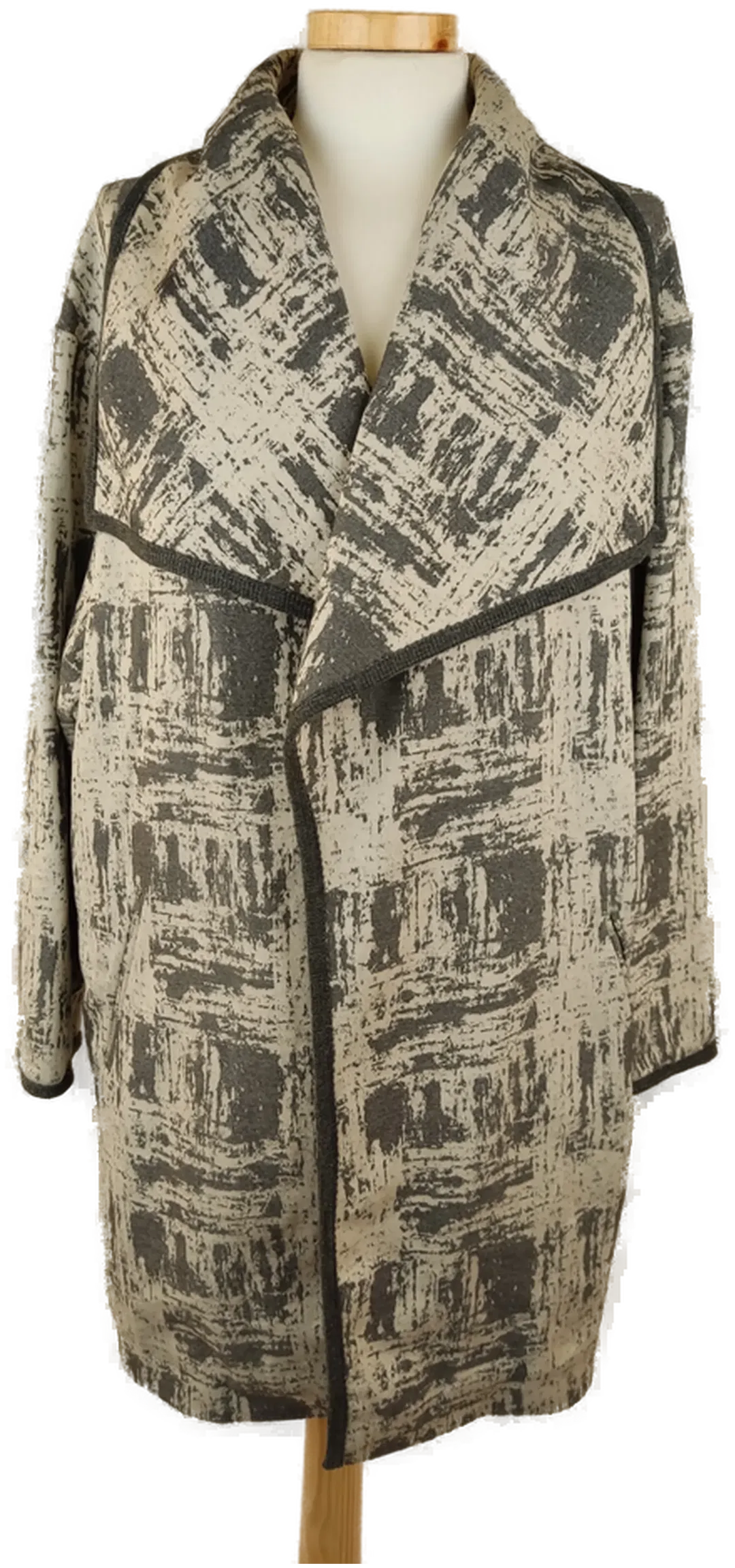 Asos Offener Damenmantel  grau gemustert - XS/34 - Bild 4