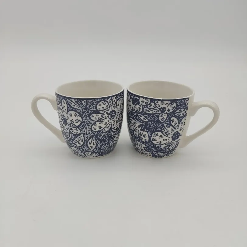 2er Tasssen Set mit Blumenmuster - Bild 4