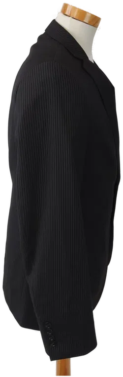 H&M Herren Sakko, schwarz Nadelstreif, Gr.48 ultra slim fit - Bild 3