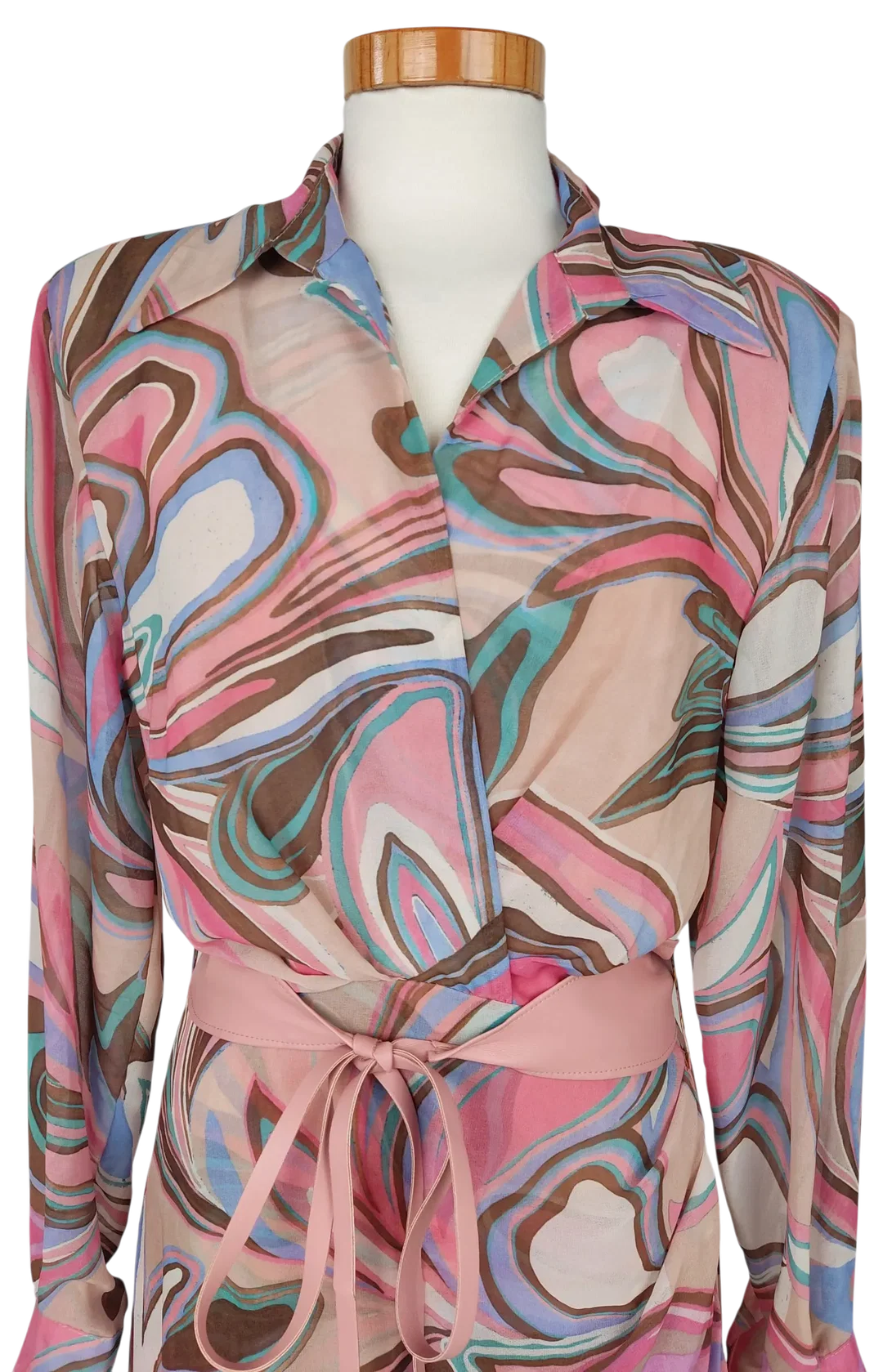 Maryley Damen Maxikleid, rosa - Gr. S  – Bild 4
