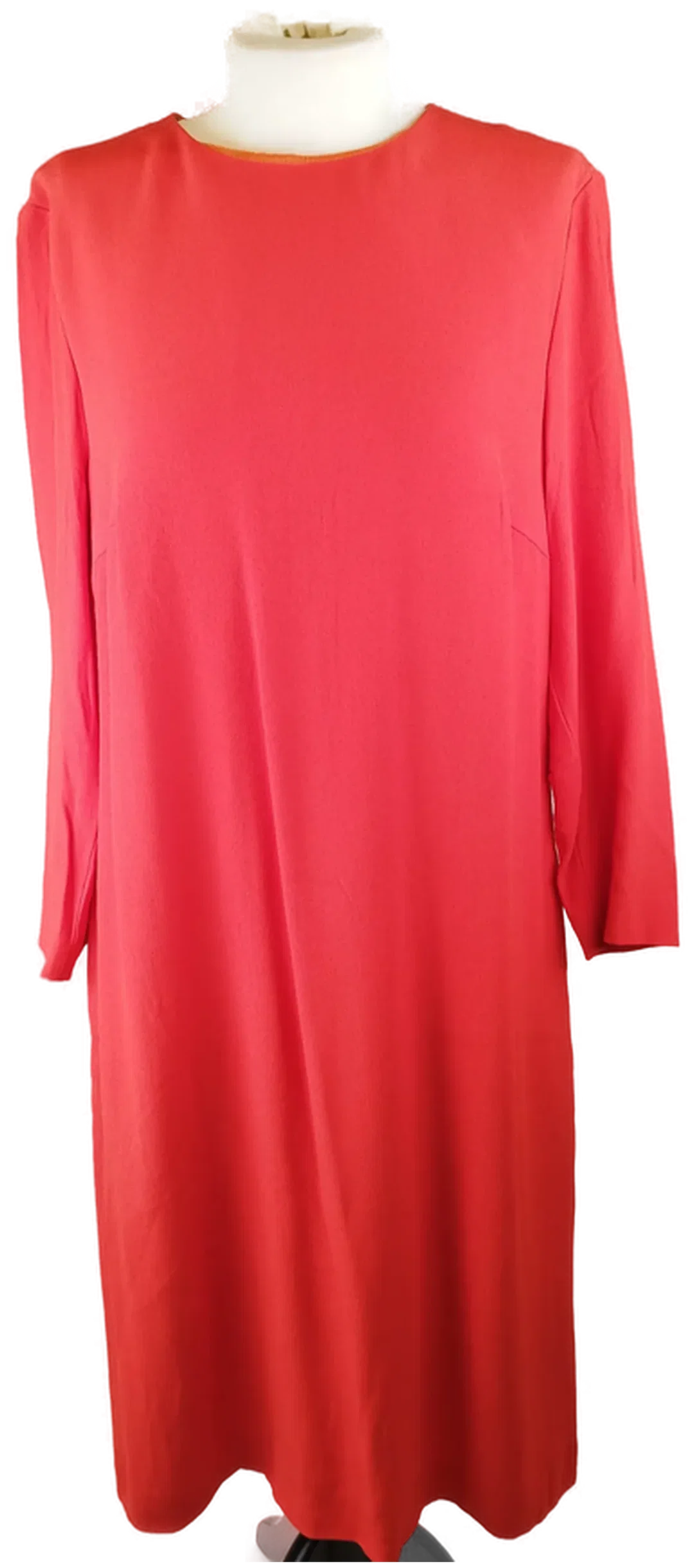 Rotes Escada Midkleid - Gr. 42 / 43% Viskose / 57% Acetat - Bild 4