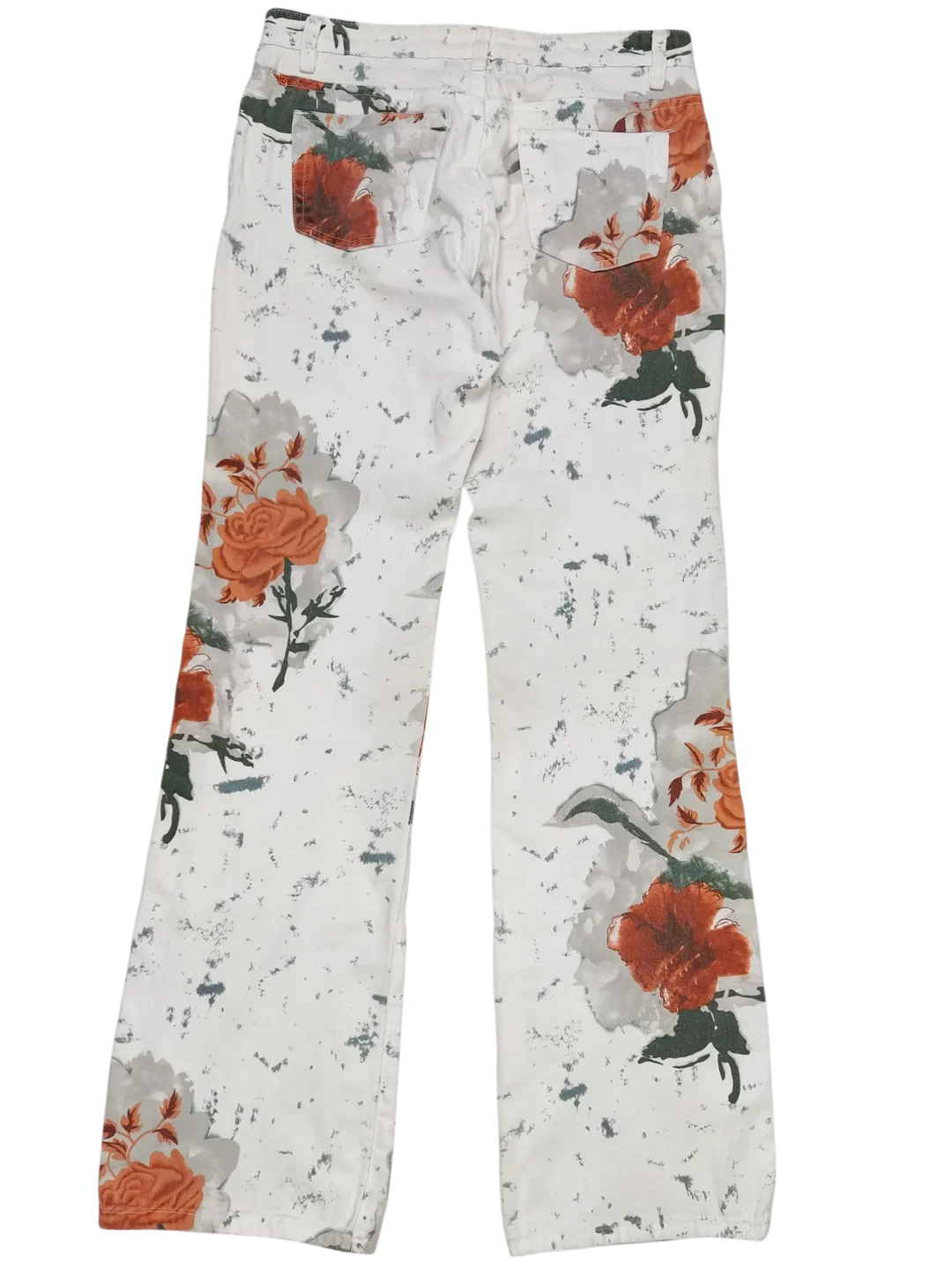 Amanda Damen Hose, weiß/florales Muster - Gr. M – Bild 2