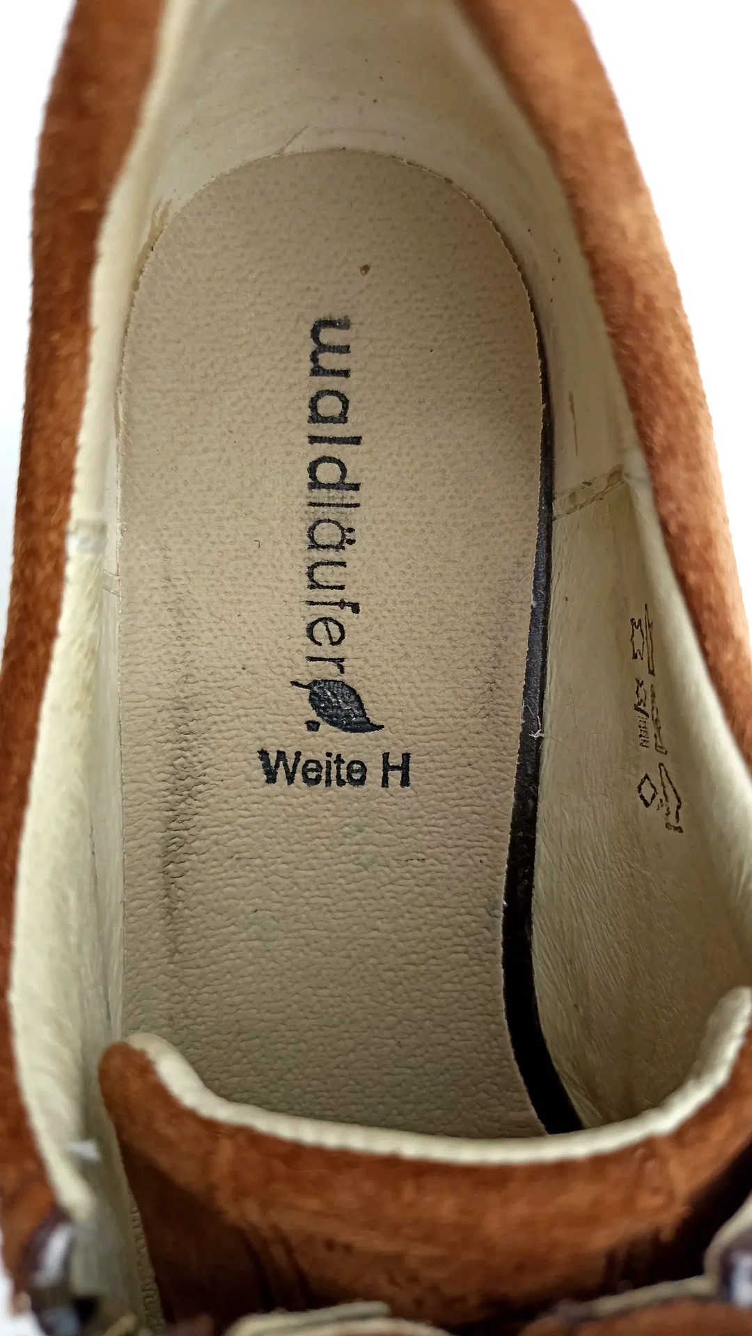 Waldläufer Damen Velourleder cognac Gr. 40 – Bild 8