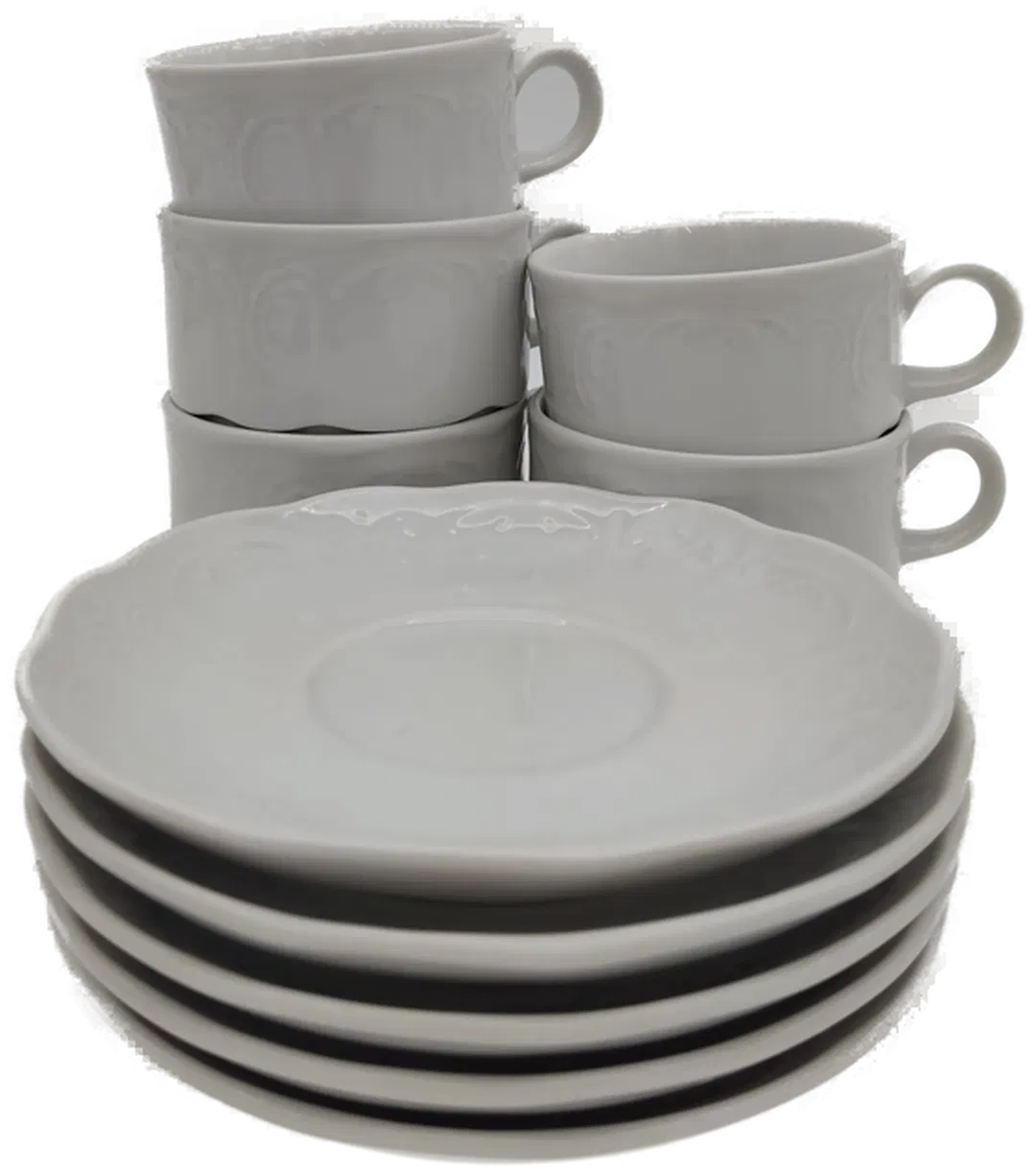 Lilien Porzellan Konvolut weiß - Bild 4