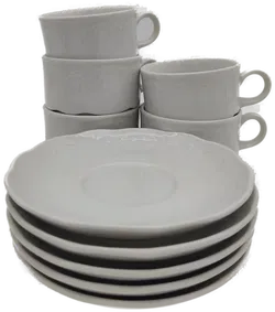 Lilien Porzellan Konvolut weiß - Bild 1