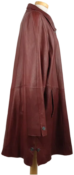 Damen Ledermantel braun - M/38 - Bild 2