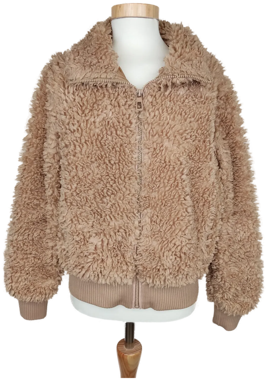 ONLY Damen Plüschjacke beige - S/36 - Bild 1